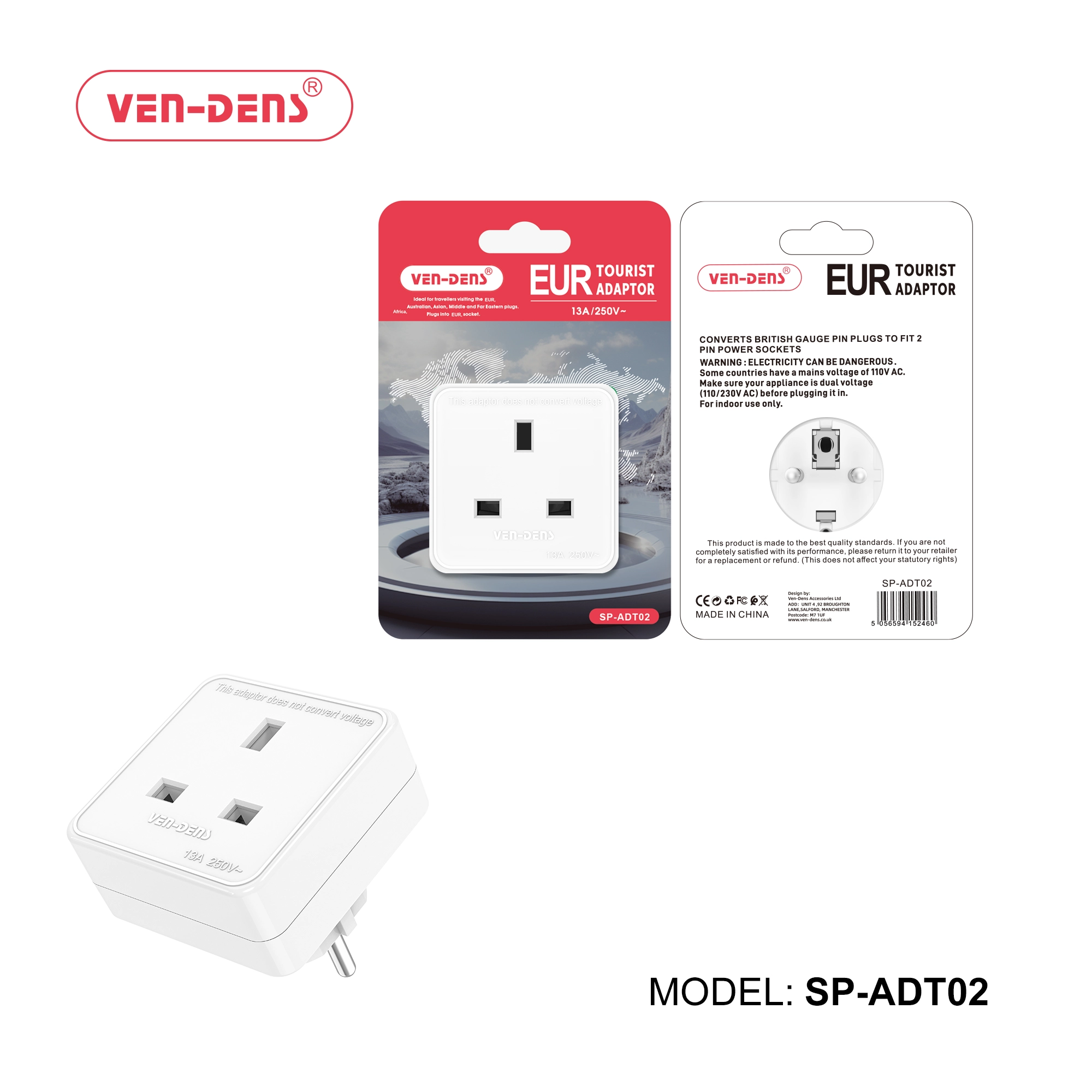 EUR TOURIST ADAPTOR