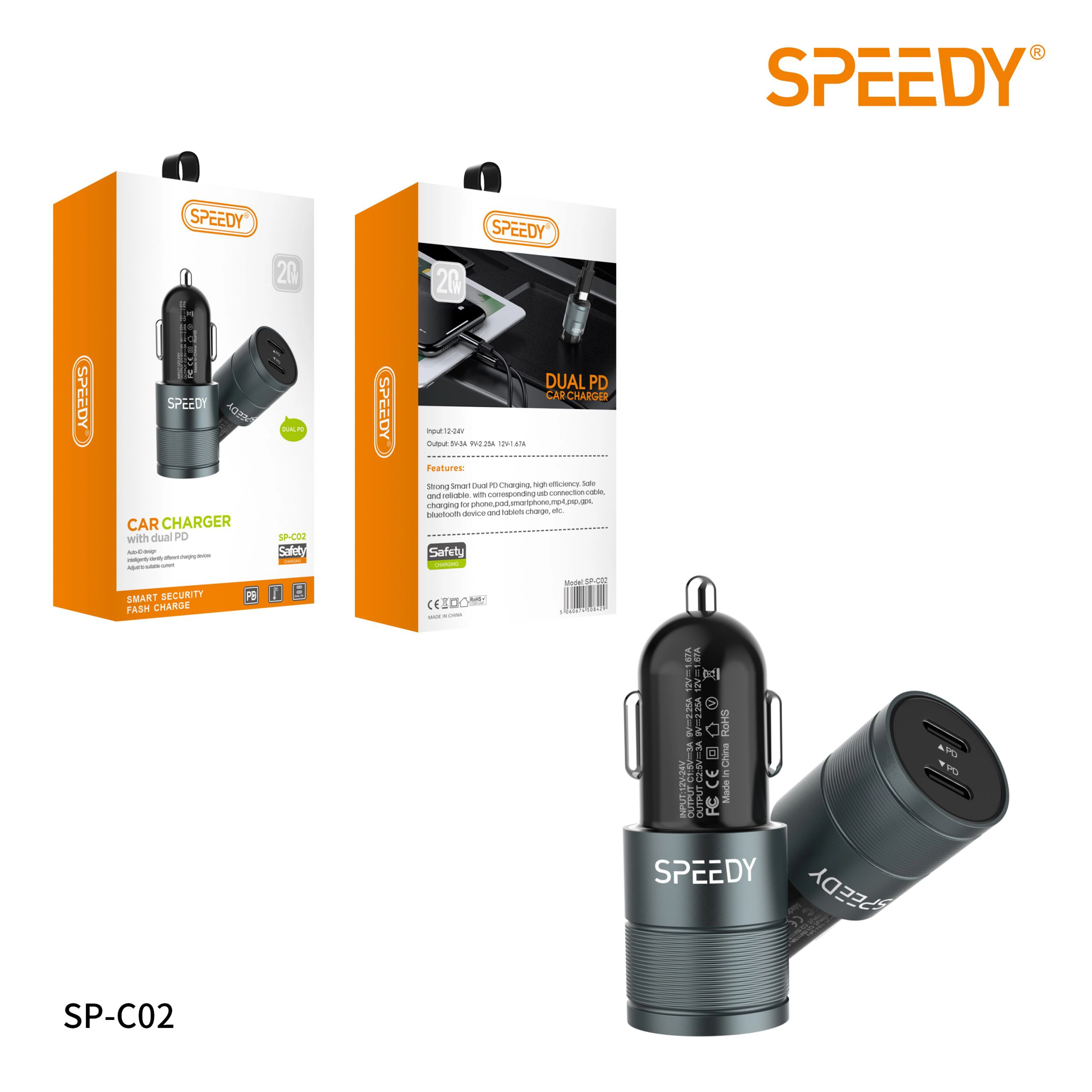Car Charger with Dual PD