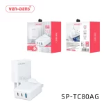 65W GaN Charger USB & Type-C 3 in 1 Multi Port Charger Plug (SP-TC80AG)