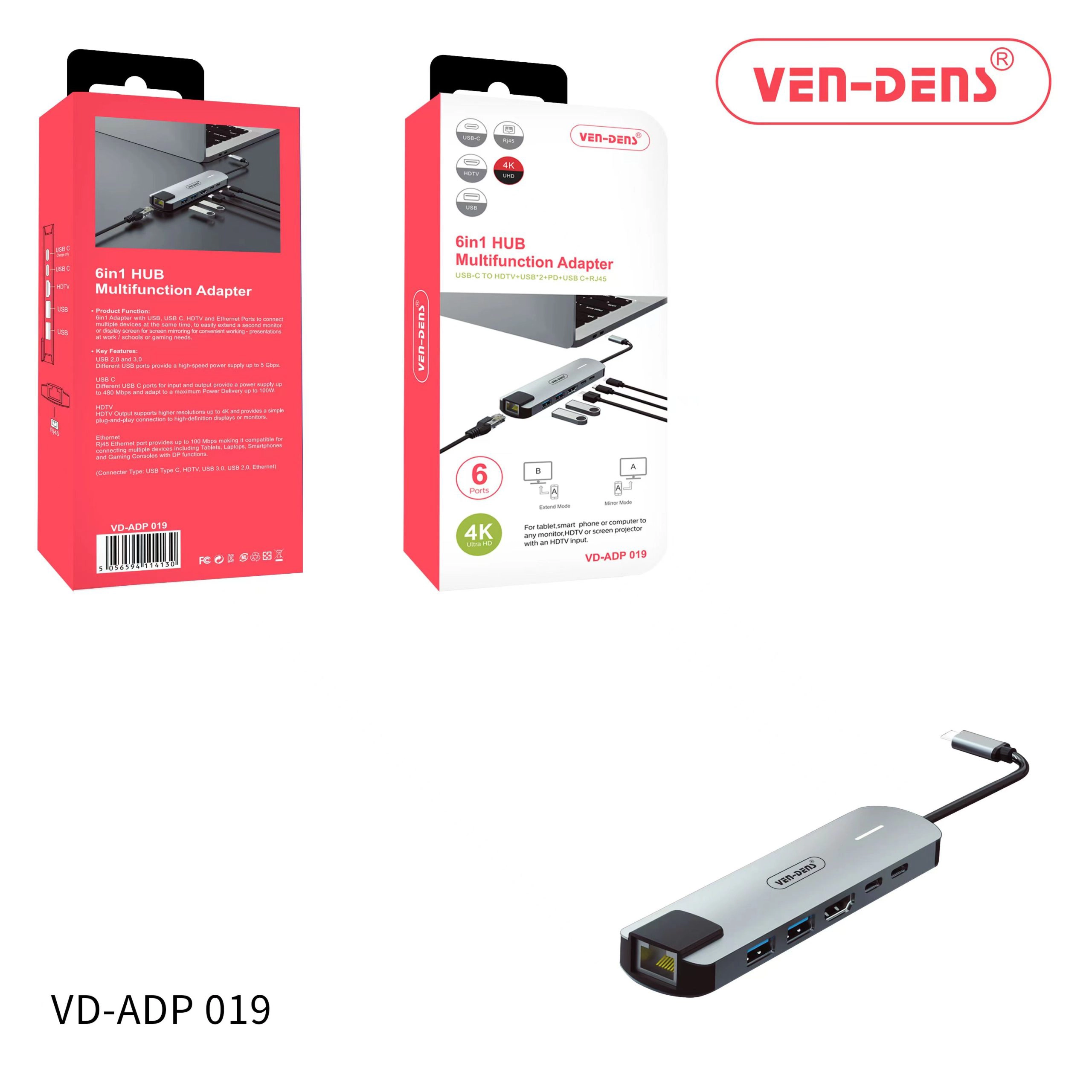 6 IN 1 HUB Multifunction Adapter
