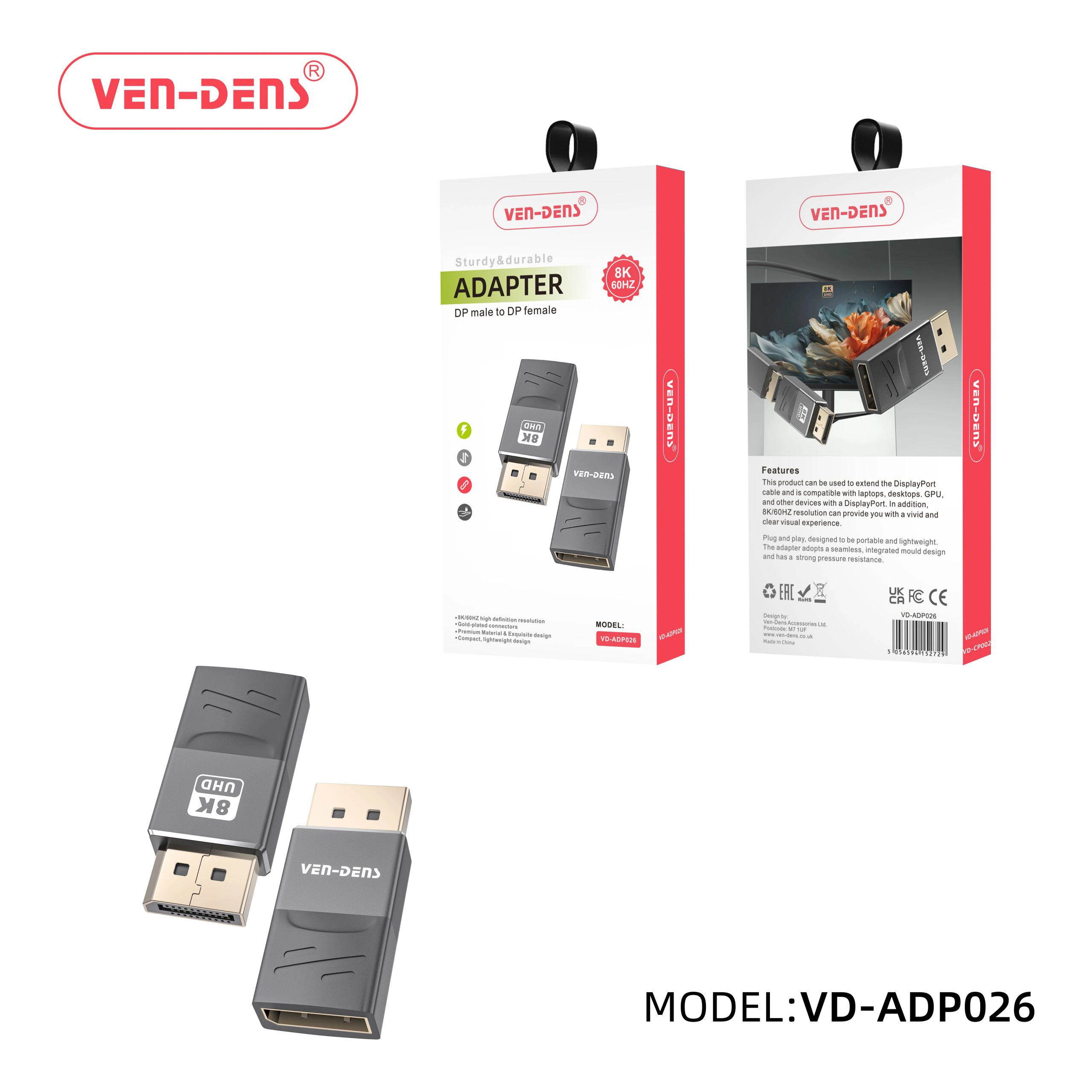 Sturdy & Durable 8k adapter