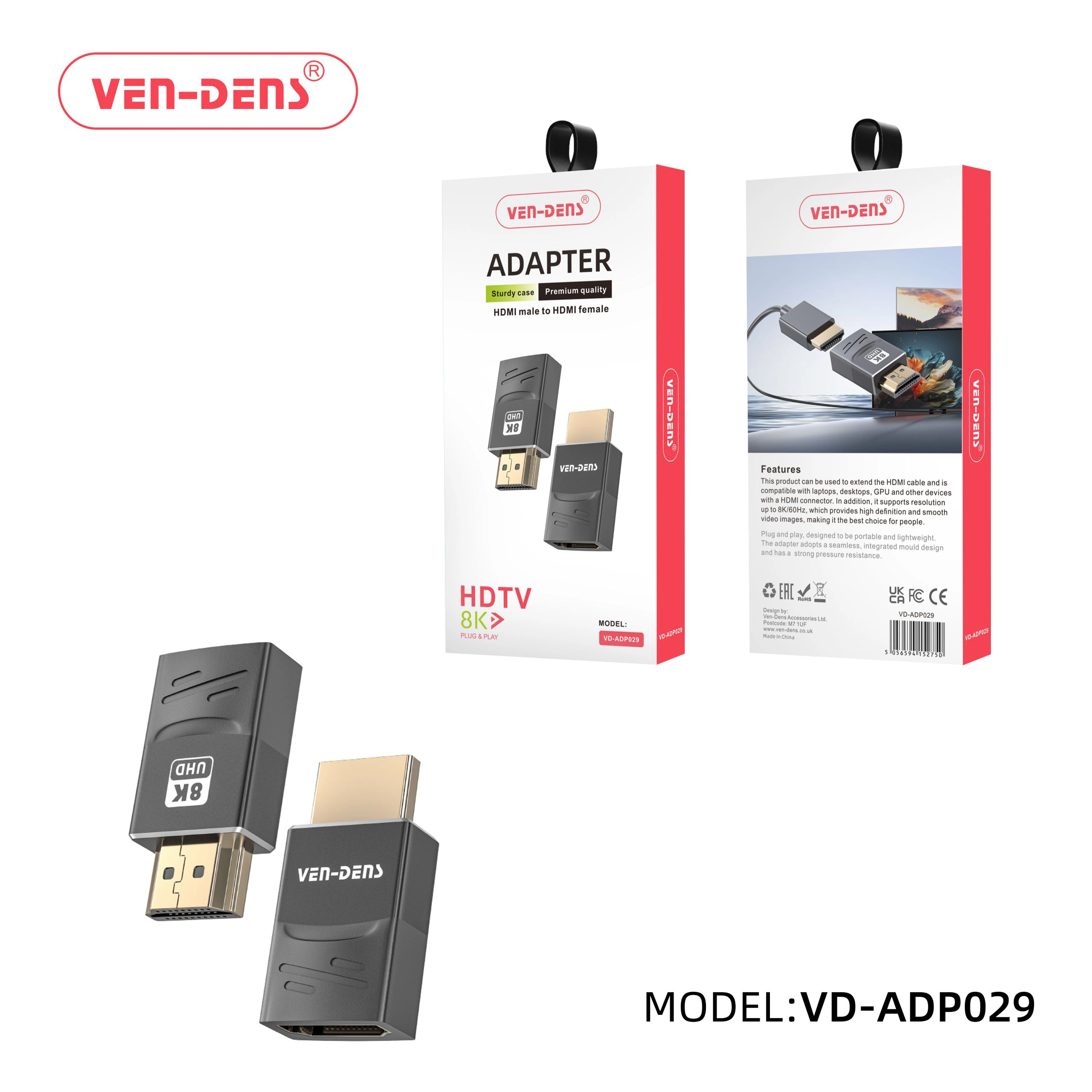 Sturdy & Durable 8k adapter