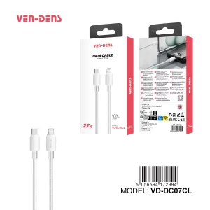 27W PVC USB C To Lightning Charging Cable