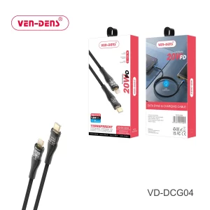 Transparent Aesthetics Fast Charging USB C To Lightning Charging Cable