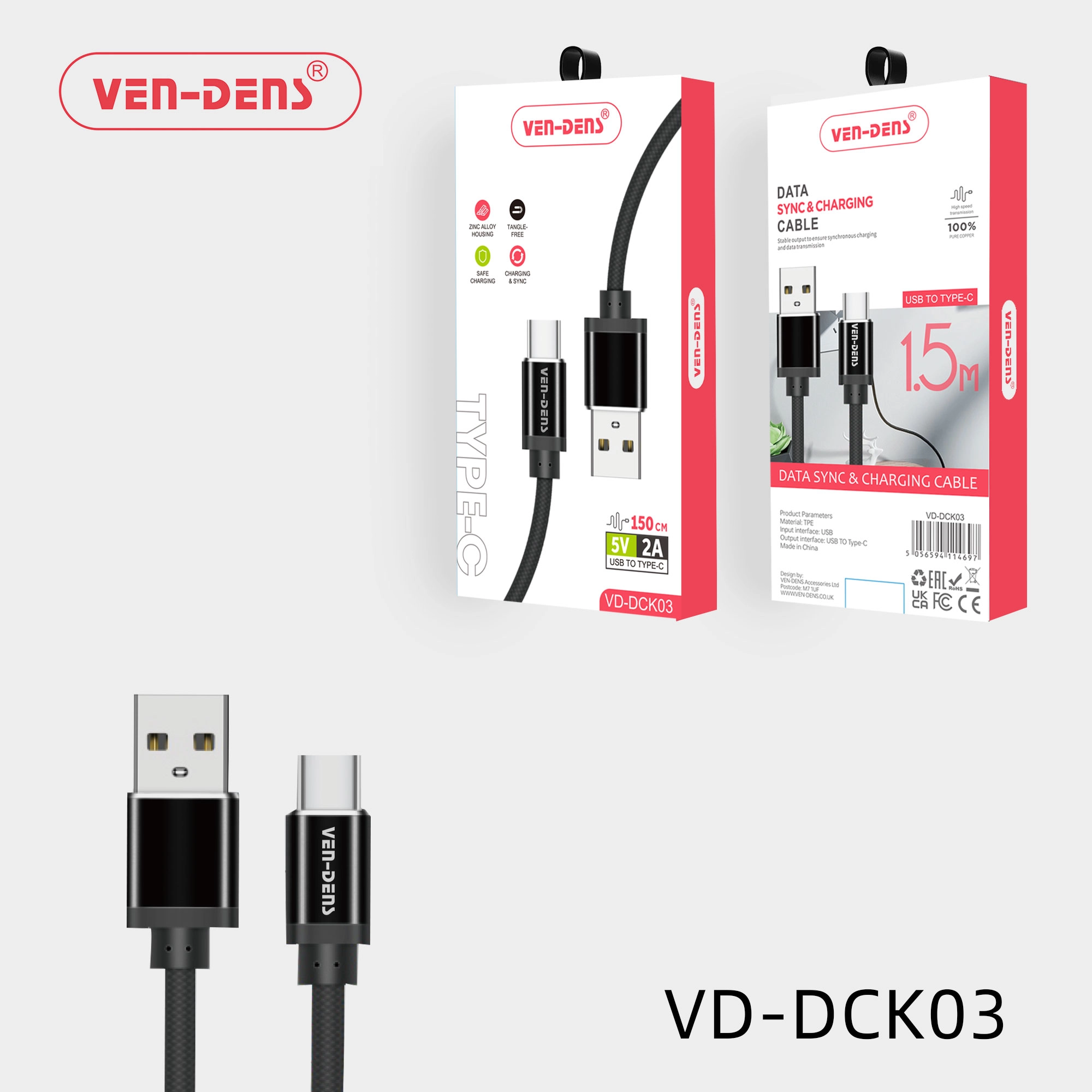 Data Sync & Fast Charging Cable USB C To TYPE C Cable
