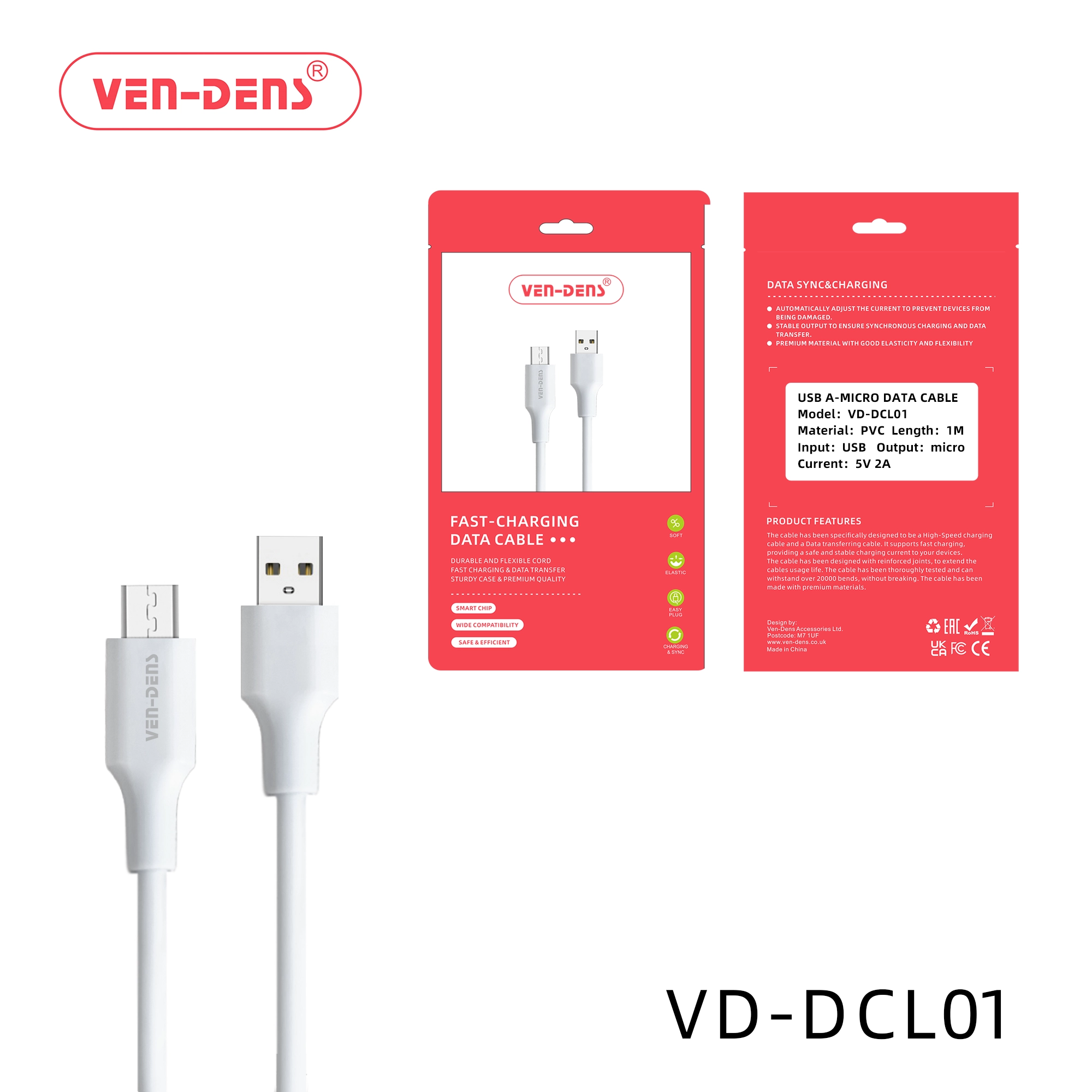 Data Sync & Fast Charging Cable USB A To Micro USB Cable