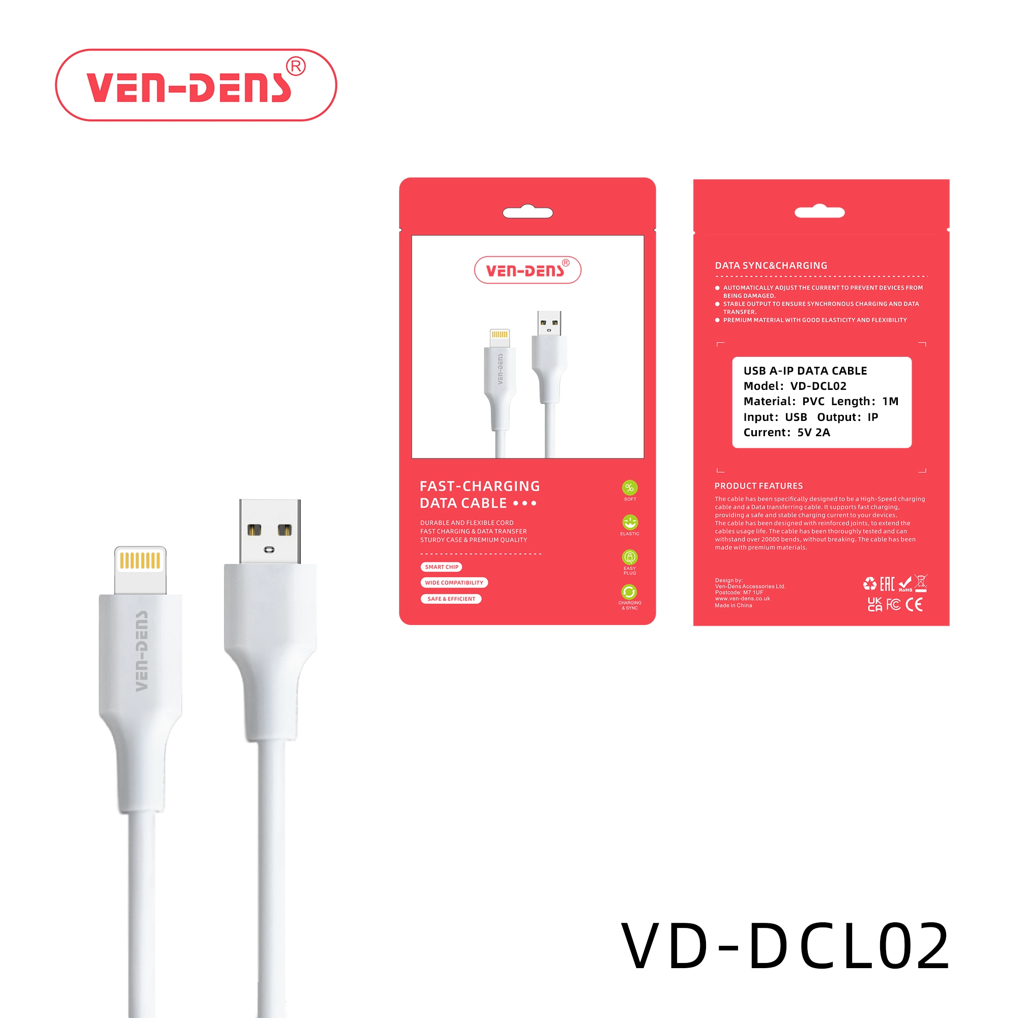 Fast Charging USB A To Lightning Charging Cable