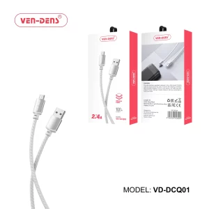 2.4A 5V Silicone Cable USB A To Micro USB Cable