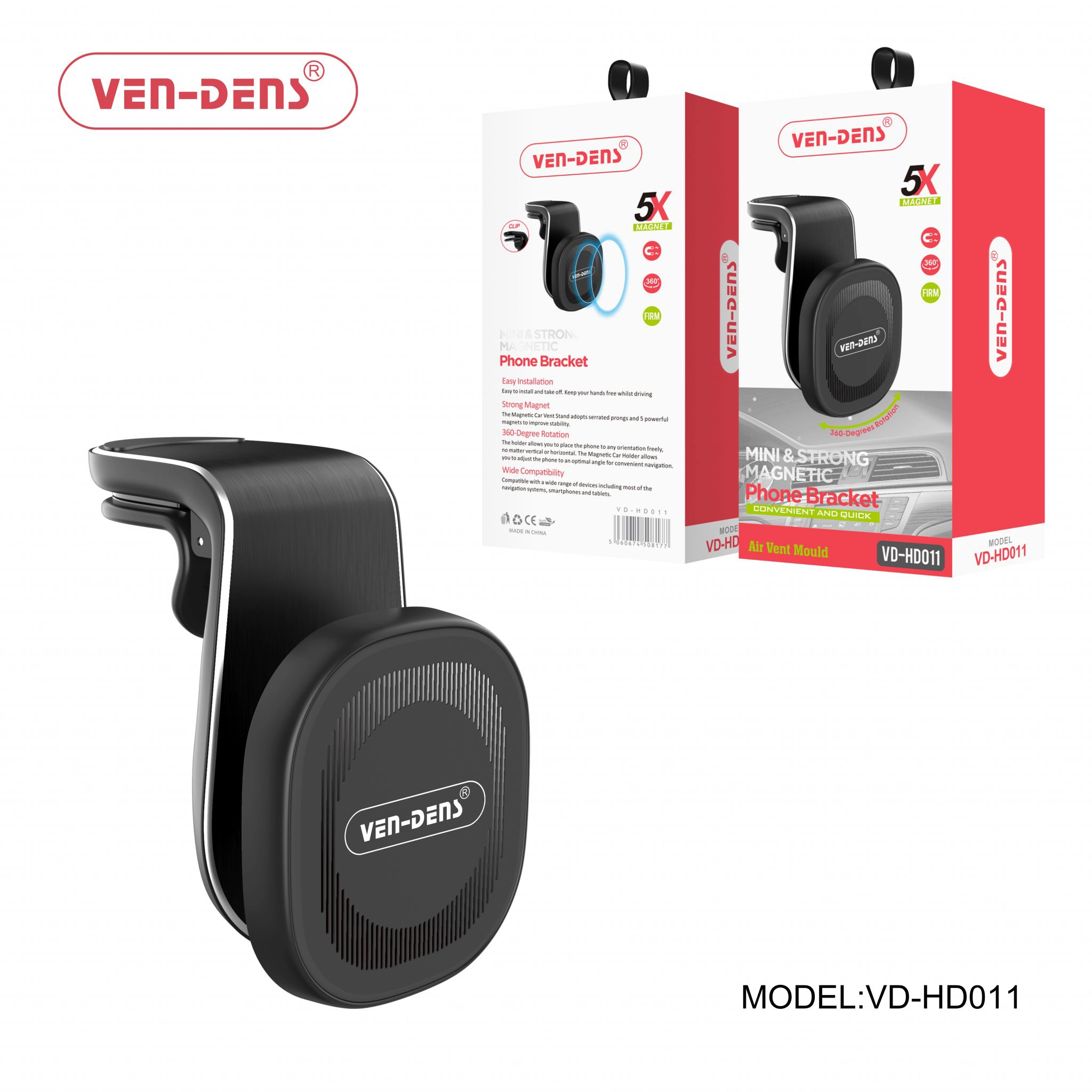 Magnetic Car Phone Holder Clip Type