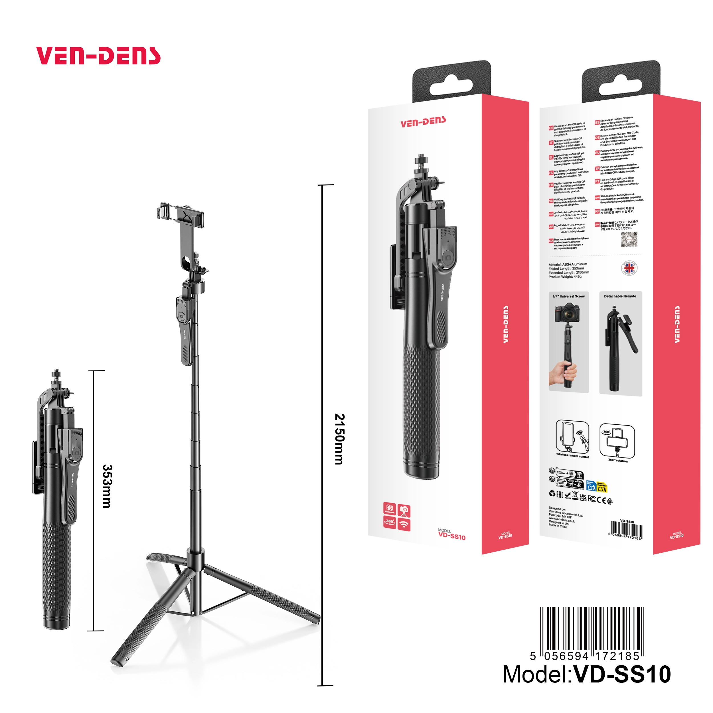 Selfie Stick Anti-shake Tripod